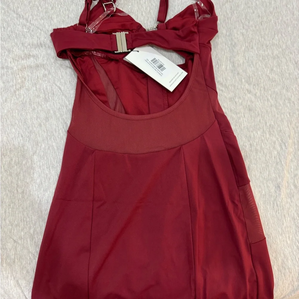 OUTCAST DOMINATE RED MINI DRESS - Picture 13 of 15